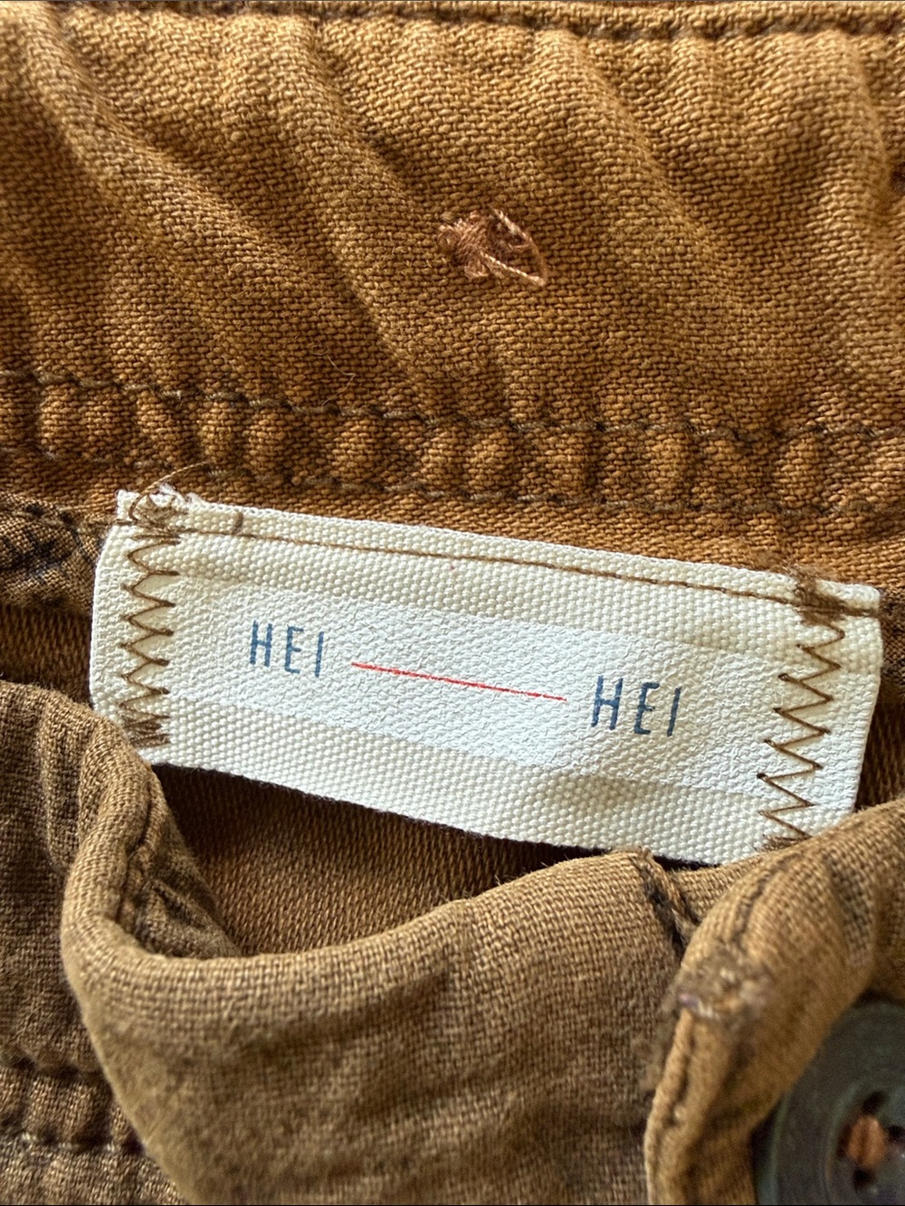 HeiHei by Anthropologie Two Tone Brown Khaki Cargo Pants - Picture 6 of 12